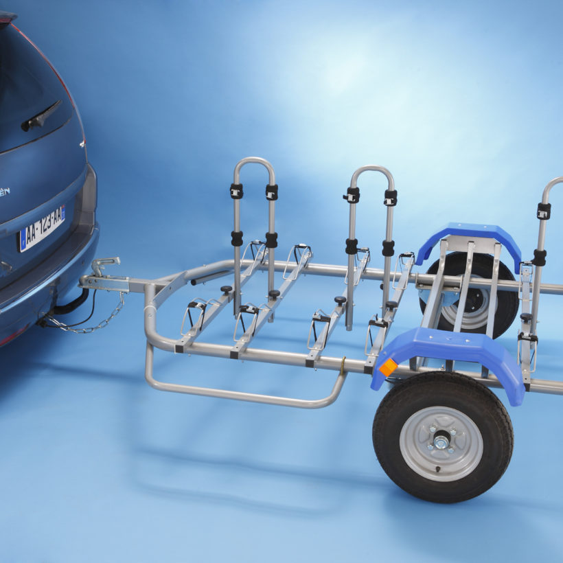 Portabicicletas para enganche de remolque Mottez para 6 bicicletas - Imagen 2